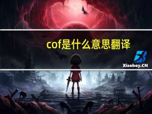 cof是什么意思翻译（COF是什么意思）