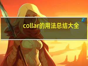 collar的用法总结大全