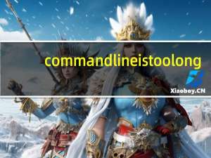 commandline is too long