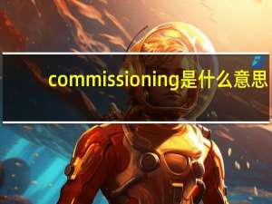 commissioning是什么意思