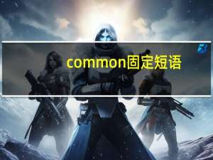 common固定短语