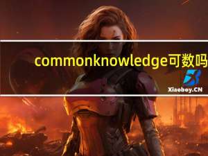 common knowledge可数吗