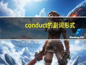 conduct的副词形式
