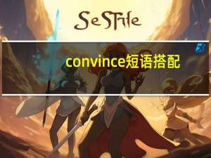convince短语搭配