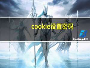 cookie设置密码（cookie设置）