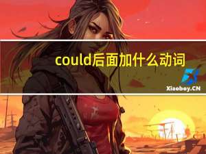 could后面加什么动词