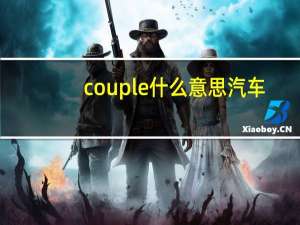 couple什么意思汽车