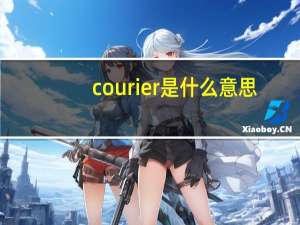 courier是什么意思（courier）