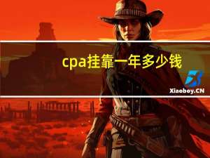 cpa挂靠一年多少钱