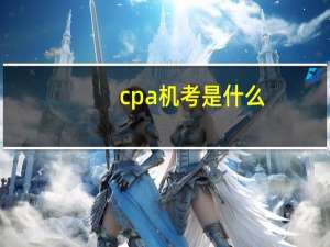 cpa机考是什么