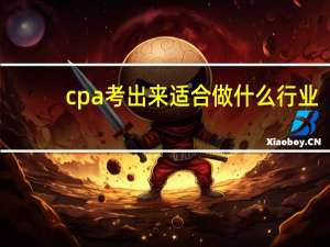 cpa考出来适合做什么行业