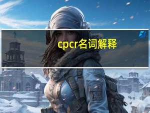 cpcr名词解释