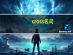 cross名词