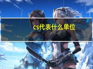 cs代表什么单位
