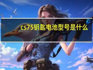 cs75钥匙电池型号是什么？