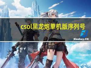 csol黑龙炮单机版序列号（csol单机版黑龙炮）
