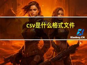 csv是什么格式文件
