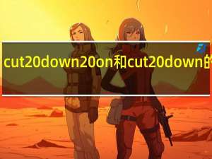cut down on和cut down的区别