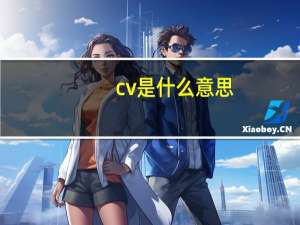 cv是什么意思