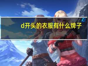 d开头的衣服有什么牌子
