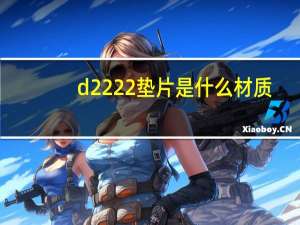 d2222垫片是什么材质