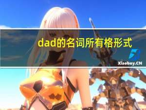 dad的名词所有格形式