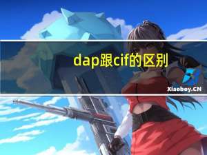 dap跟cif的区别（dap和cif的区别）