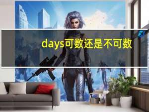 days可数还是不可数