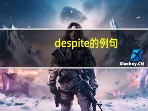 despite的例句