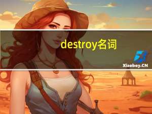 destroy名词