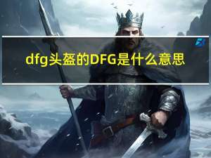 dfg头盔的DFG是什么意思（dfg）
