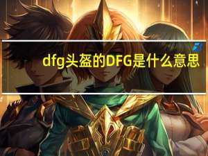 dfg头盔的DFG是什么意思（dfg）