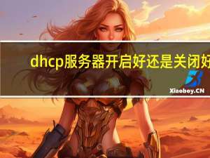 dhcp服务器开启好还是关闭好（dhcp服务）