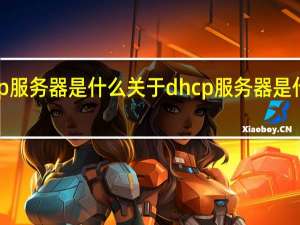 dhcp服务器是什么 关于dhcp服务器是什么的介绍