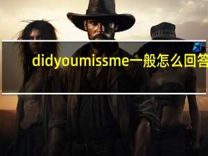 didyoumissme一般怎么回答