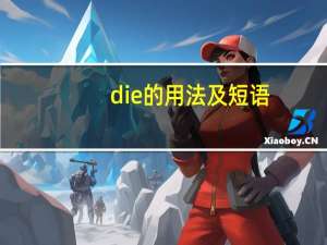 die的用法及短语