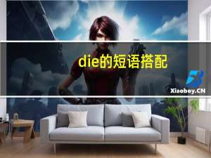 die的短语搭配