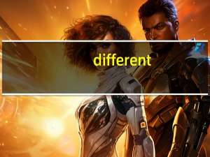 different