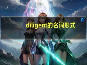 diligent的名词形式
