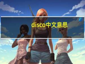 disco中文意思