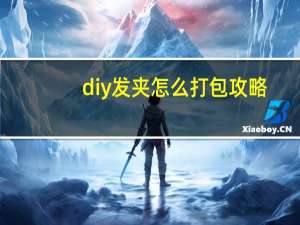 diy发夹怎么打包攻略
