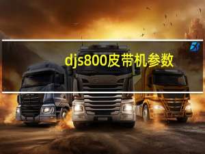 djs800皮带机参数