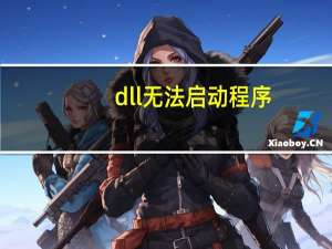 dll无法启动程序
