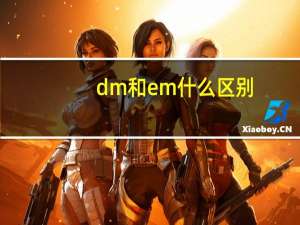 dm和em什么区别