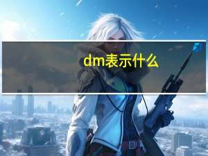 dm表示什么