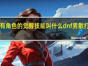 dnf所有角色的觉醒技能叫什么 dnf男散打觉醒叫什么
