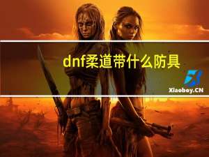 dnf柔道带什么防具（dnf柔道装备）