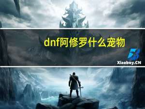 dnf阿修罗什么宠物