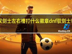 dnf驭剑士左右槽打什么徽章 dnf驭剑士带什么武器