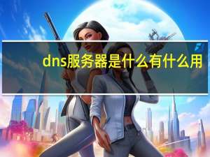 dns服务器是什么有什么用（dns服务器有什么用）